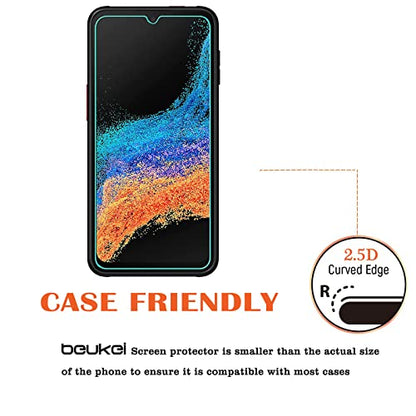 (3 Pack) Compatible for Samsung Galaxy Xcover6 Pro/Galaxy Xcover 6 Pro/Galaxy Xcover Pro 2 Screen Protector Tempered Glass,Touch Sensitive,Case Friendly, 9H Hardness