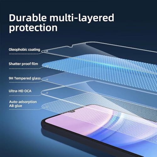 HD Glass Film for Samsung Galaxy A15 4G/A15 5G 6.5" Tempered Glass Screen Protector, Anti-scratch, Bubble-Free, Easy Install, 3 Pack - size: Samsung Galaxy A15