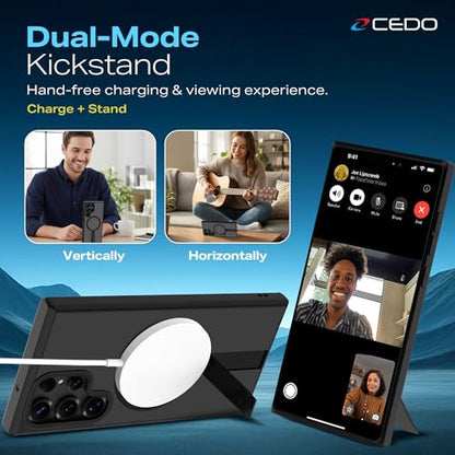 CEDO Magnetic Kickstand Case for Samsung S22 Ultra, MagSafe Compatible - size: Samsung S22 Ultra