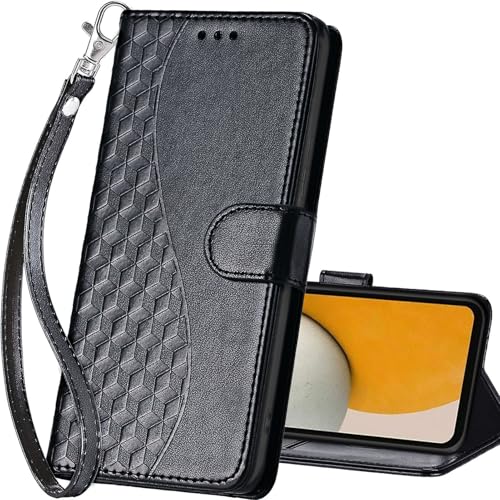 for Samsung Galaxy A15 5G Wallet case, Black | 3 Card Holders, Kickstand, Shockproof TPU Shell, PU Leather, Magnetic Closure, Protective Flip Folio Cover, Women - color: 3
