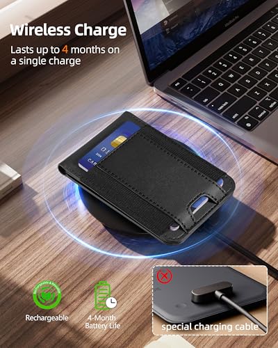 for Magsafe Wallet with Money Clip, Works with Apple Find My, 8 Card Holder - color: Classic Black