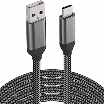 USB C Cable 10FT, Extra Long USB-A to USB-C Cable Braided Grey - color: Grey, size: 10FT