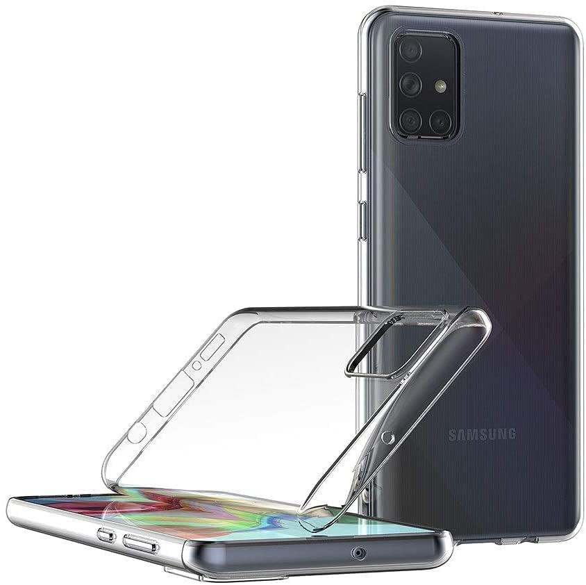 MaiJin Case for Samsung Galaxy A71 5G (6.7 inch) Soft TPU Rubber Gel Bumper Transparent Back Cover