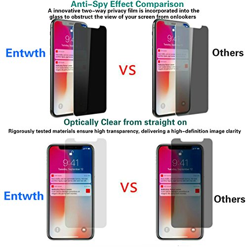 McgojoHi[2 Pack Privacy Screen Protector for iPhone 15 Pro Max 6.7-inch [Anti-Spy] Tempered Glass Film,Touch Sensitive/Anti Scratch/Fingerprint/Easy Install Bubble Free - color: iPhone 15 Pro Max