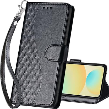 for Samsung Galaxy S24 FE Wallet case, Black | 3 Card Holders, Kickstand, Shockproof TPU Shell, PU Leather, Magnetic Closure, Protective Flip Folio Cover, Women - color: 3