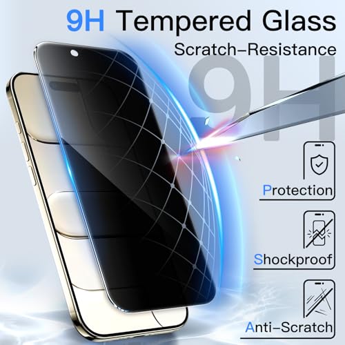 JETech Privacy Screen Protector for iPhone Air, 2-Pack - size: iPhone Air
