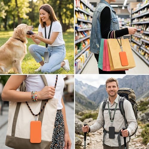Nogeqi 3 Pack 360° Rotating Phone Tether Tab, Universal Phone Lanyard Tab