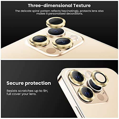 Tensea Camera Lens Protector Ring for iPhone 13 Pro - iPhone 13 Pro Max - color: Gold