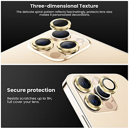 Tensea Camera Lens Protector Ring for iPhone 13 Pro - iPhone 13 Pro Max - color: Gold