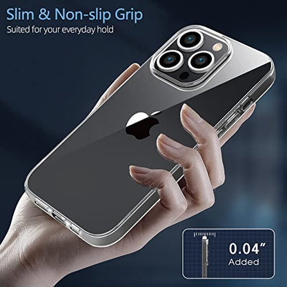X-level Compatible with iPhone 14 Pro Max Case Clear Thin Soft TPU Slim Fit Mobile Phone Cover Anti-Slip Grip Scratch Resistant Phone Cases for iPhone 14 Pro Max - color: Clear, size: iPhone 14 Pro Max