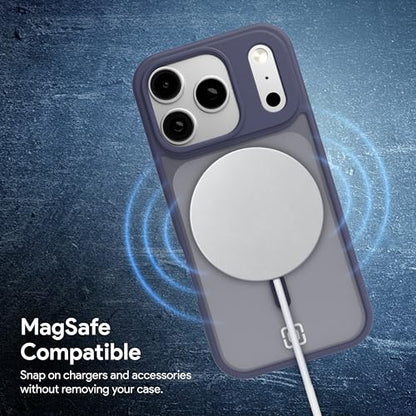 Incipio - Fog iPhone 17 Pro, Magsafe Compatible Phone Case, 10ft Drop Tested, Ultra Durable & Shock Absorbing, Scratch Resistant & Slim Profile (Navy) - color: Navy, size: iPhone 17 Pro