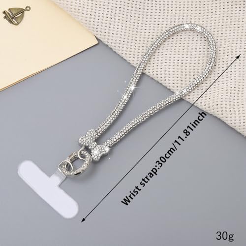 2Pcs Phone Crossbody Lanyard and Wrist Strap, Universal Cell Phone Lanyard Strap with 2Tether Tab - color: I