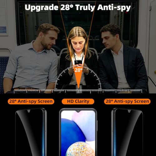 3 Pack Privacy Screen Protector for Samsung Galaxy A14 5G/M14 5G - size: [Privacy] Galaxy A14 (3 Pack)