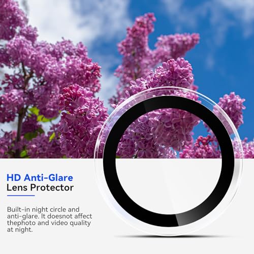 CloudValley [3 Pcs for Samsung Galaxy S24 / S23 / S23 Plus Camera Lens Protector, 9H Tempered Glass Individual Lens Screen Protective Ring 5G, Clear - color: Clear
