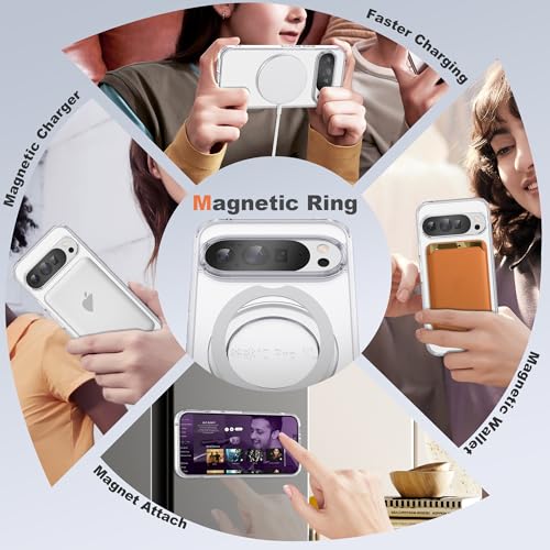 Compatible with Google Pixel 10/10 Pro Case with Stand 6.3",Clear - color: Clear, size: Google Pixel 10/Pixel 10 Pro