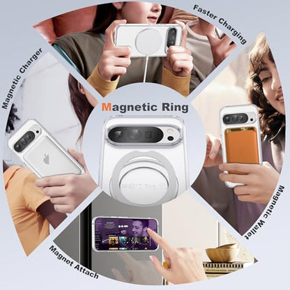Compatible with Google 9/10 Pro XL Case with Stand 6.8",Clear - color: Clear, size: Google Pixel 9 Pro XL/Pixel 10 Pro XL