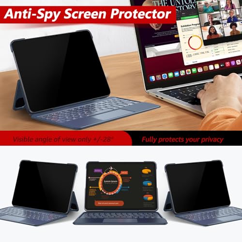 bersem Privacy Screen Protector for iPad Pro 11 Inch M5 2025 / M4 2024 - size: iPad Pro 11 Inch (M5 2025 / M4 2024)