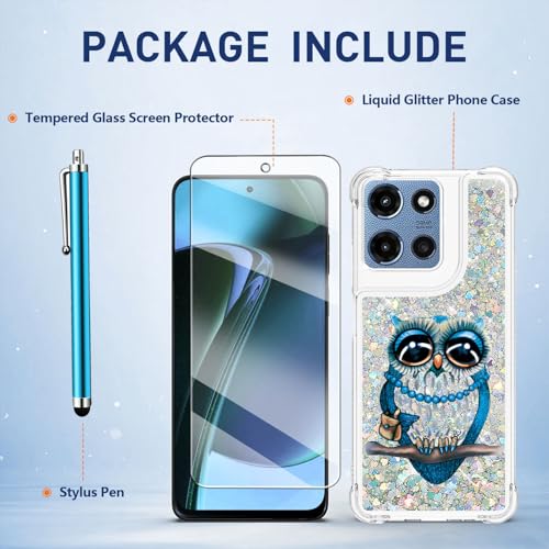 for Moto G 2025/2026 Case, Moto G Play 2026 Phone Case, Owl - color: Sliver