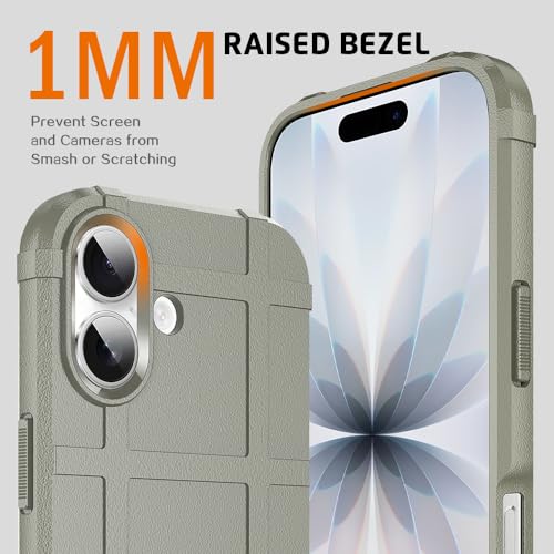 Rugged Shield Case for iPhone 17 (6.3"), 8ft Military Drop Proof, Wear Resistant Tactical Cover, Light Clay - color: Light Clay, size: iPhone 17