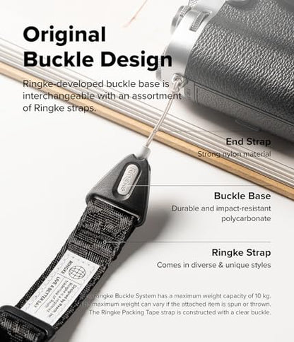 Ringke Phone Lanyard for iPhone 17 Pro Max and Most Smartphones [One-Touch Buckle] Shoulder Strap Adjustable Sturdy Universal Phone Crossbody Neck Lanyard for Travel Essentials - Lettering Black 3 - color: Lettering Black 3