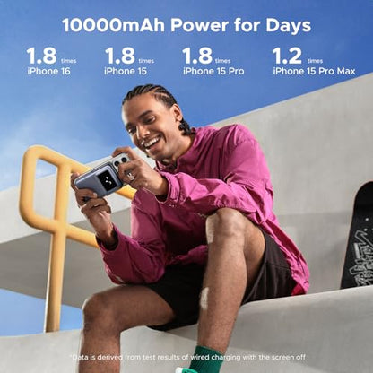 UGREEN Uno 10000mAh Magnetic Power Bank PD 20W Qi 7.5W for iPhone