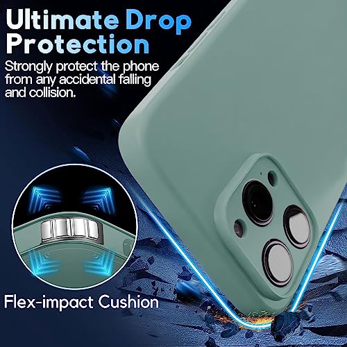 Crossbody Lanyard Strap Case for iPhone 14 Pro Max, Neck Cross Body, Adjustable Holder Removable, Drop Protection Shockproof,Hands-Free Silicone Case 6.7 inch,150 cm Strap, iP14PM-Pine Green - color: Pine Green