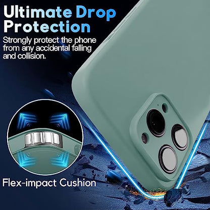 Crossbody Lanyard Strap Case for iPhone 14 Pro Max, Neck Cross Body, Adjustable Holder Removable, Drop Protection Shockproof,Hands-Free Silicone Case 6.7 inch,150 cm Strap, iP14PM-Pine Green - color: Pine Green