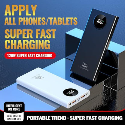 Portable Charger PowerBank, PD 20W Fast Charging, 20000mAh Power Bank with LCD display, 3 Outputs USB C Power Bank Fast Charging , For iPhone17/ 16/15/14/13 Pro Samsung Google iPad Tablet (Black) - color: Black