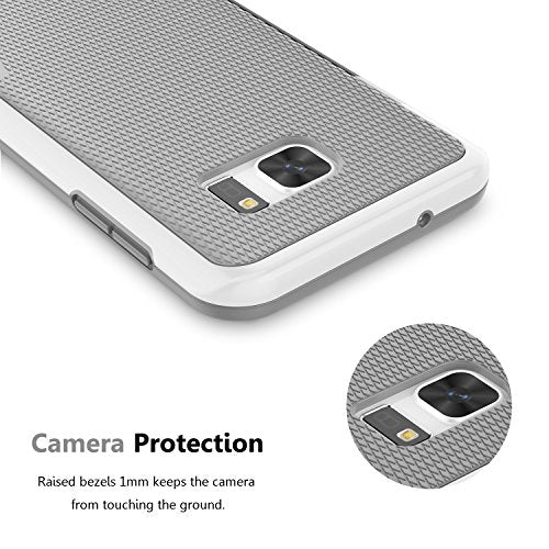 Galaxy S7 Edge Case, Jeylly One-Piece Ultra Slim 3 Color Impact Anti-Slip Rugged Soft TPU Bumper Shockproof Protective Case Cover Shell for Samsung Galaxy S7 Edge S VII Edge G935 - Light Grey | One-Piece Slim 3 Color Impact Anti-Slip Rugged Soft TPU Bumpe