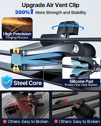 【Upgraded Strongest Suction & Pro Military-Grade】Ultimate Car Phone Mount【360°Rotatable Suction】Cell Phone Holders Truck Stand for Dashboard Windshield Vent for iPhone 18 Pro Max 17 Samsung,Dark Blue - color: Dark Blue
