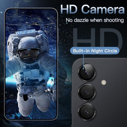JETech Camera Lens Protector for Samsung Galaxy S25, Black, 1 Set - color: Black