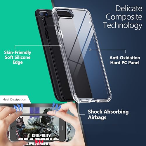 ONES for iPhone 11 Pro Max Slim Case Clear, [PC + TPU Hybrid][Military-Grade Drop Protection][Anti-Yellowing], Shockproof Silicone Hard Cover, Transparent Case - color: HD Highly Clear, size: iPhone 11 Pro Max