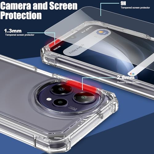 Ailiber for Cricket Icon Plus 2026 Case, AT&T Verge 2 Phone Case Slim-Clear | Screen Protector. Transparent Anti-Yellowing Soft Silicone, Thin Lifeproof Bumper Heavy Duty Full Body Hard Protective Cover - color: Clear