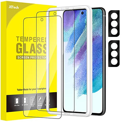 JETech Screen Protector for Samsung Galaxy S21 FE, 2+2 Pack - size: Galaxy S21 FE