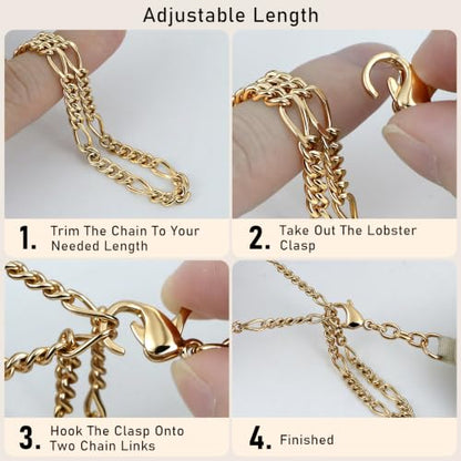 Phone Strap With Wallet,Adjustable Phone Lanyard Crossbody,Gold - color: Gold