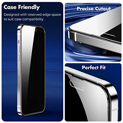UNBREAKcable Privacy Screen Protector for iPhone 14 Pro, 2-Pack - size: iPhone 14 Pro