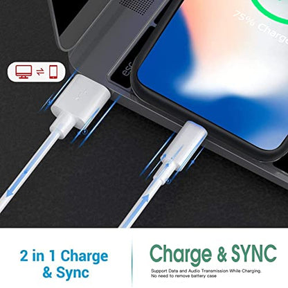 Battery Case for iPhone X/XS, Upgraded 10000mAh High Capacity Rechargeable Portable Extended Charger Case Wireless Charging Compatible with iPhone X/XS/10 (5.8 inch) Charging Case & Carplay (Black) - size: iPhone X/XS (5.8 inch)