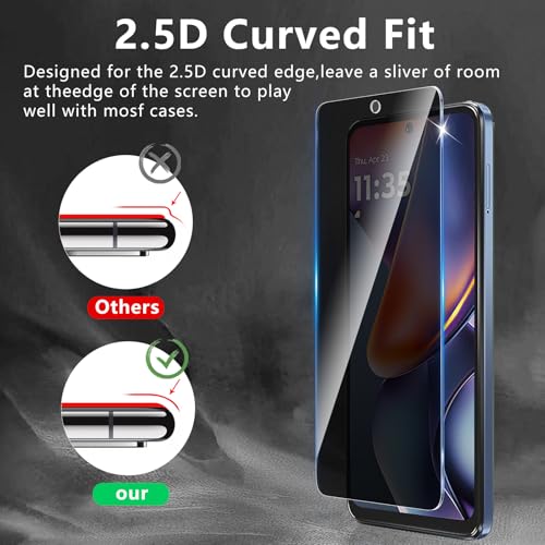 3 Pack Privacy Screen Protector Designed for Motorola Moto G 5G 2025/ Moto G 2026/ Moto G Play 2026/ Moto G Play 2025,Full Coverage Anti-Spy Tempered Glass Film,9H Hardness,Anti-Fingerprint - size: Moto G 5G 2025 FK3