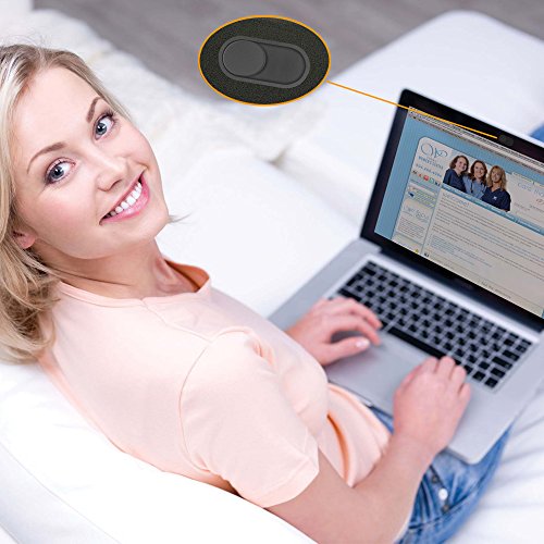 CloudValley Laptop Camera Cover Slide, Metal 0.023 Inch Ultra-Thin, 2 Pack - color: Withe & Black