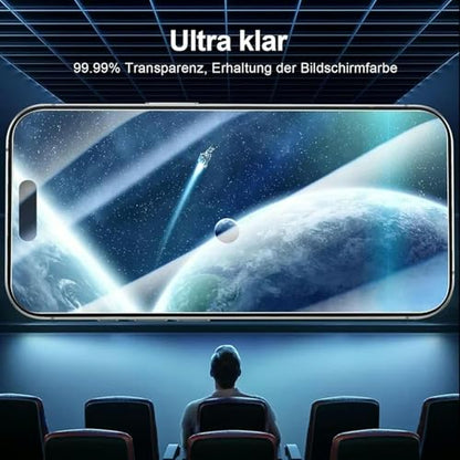 3Pcs with Easy Installation Tool Included Full Cover Screen Protector,for 15 14 13 16 Pro Max 16 Plus HD Tempered Glass