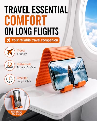 Airplane Phone Holder, Flexible Silicone Cell Phone Stand