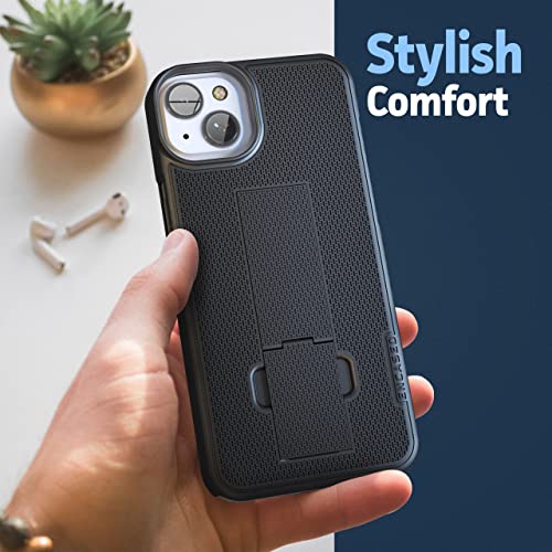 Encased DuraClip Holster Designed for iPhone 14 Plus Case with Belt Clip and Kickstand (Matte Black) (iPhone 14+) - size: iPhone 14 PLUS