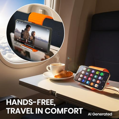 Flexible Silicone Phone Holder,Airplane Phone Holder (Gray) - color: Gray