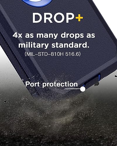 AICase iPhone 15 Pro Max Case,Heavy Duty Drop Protection Full Body Rugged Shockproof Military Protective Tough Durable Cover Compatible with iPhone 15 Pro Max 6.7"_8 Maritime Blue/Admiral Blue - color: Maritime Blue/Admiral Blue