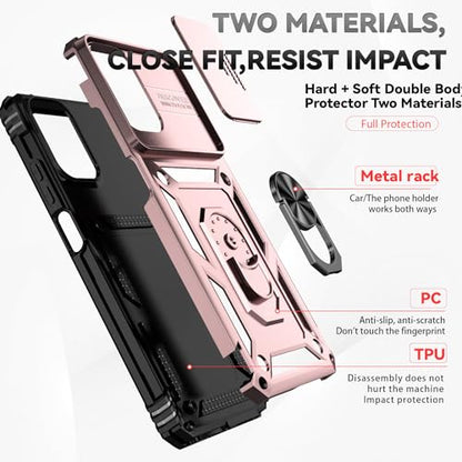 SunStory for Motorola Moto G Play 4G 2024 Case with Kickstand,Rose Gold - color: Rose Gold