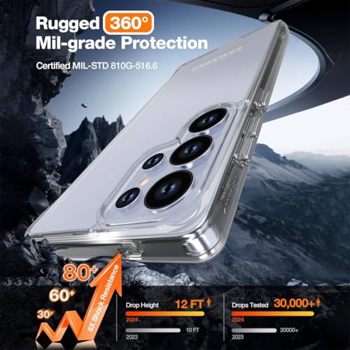 DEERLAMN Clear Phone Case for Samsung Galaxy S26 Ultra, Transparent Anti-Scratch Non-Yellowing Ultra Slim Fit Shockproof Drop Protection Phone Cover - size: Samsung Galaxy S26 Ultra