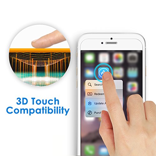 JETech Screen Protector for iPhone 6s/6, 2-Pack | HD Clear, Tempered Glass Film, Anti-Scratch Glass - size: iPhone 6S/6