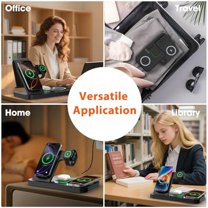 3 in 1 Charging Station for Apple Devices,ATravel Wireless Charger Dock for iPhone 16