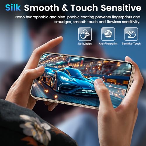 Fotbor for 3Pack iPhone 16 Pro Screen Protector with 3Pack Camera Lens Protector, 9H+ Tempered Glass Easy Installation Kit, Case Friendly iPhone 16 Pro - size: iPhone 16 Pro-6.3 inch
