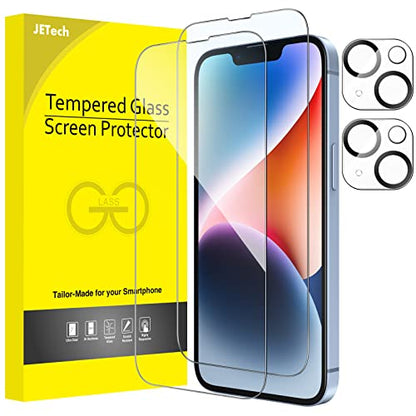 JETech Screen Protector for iPhone 14, 2+2 Pack - size: iPhone 14